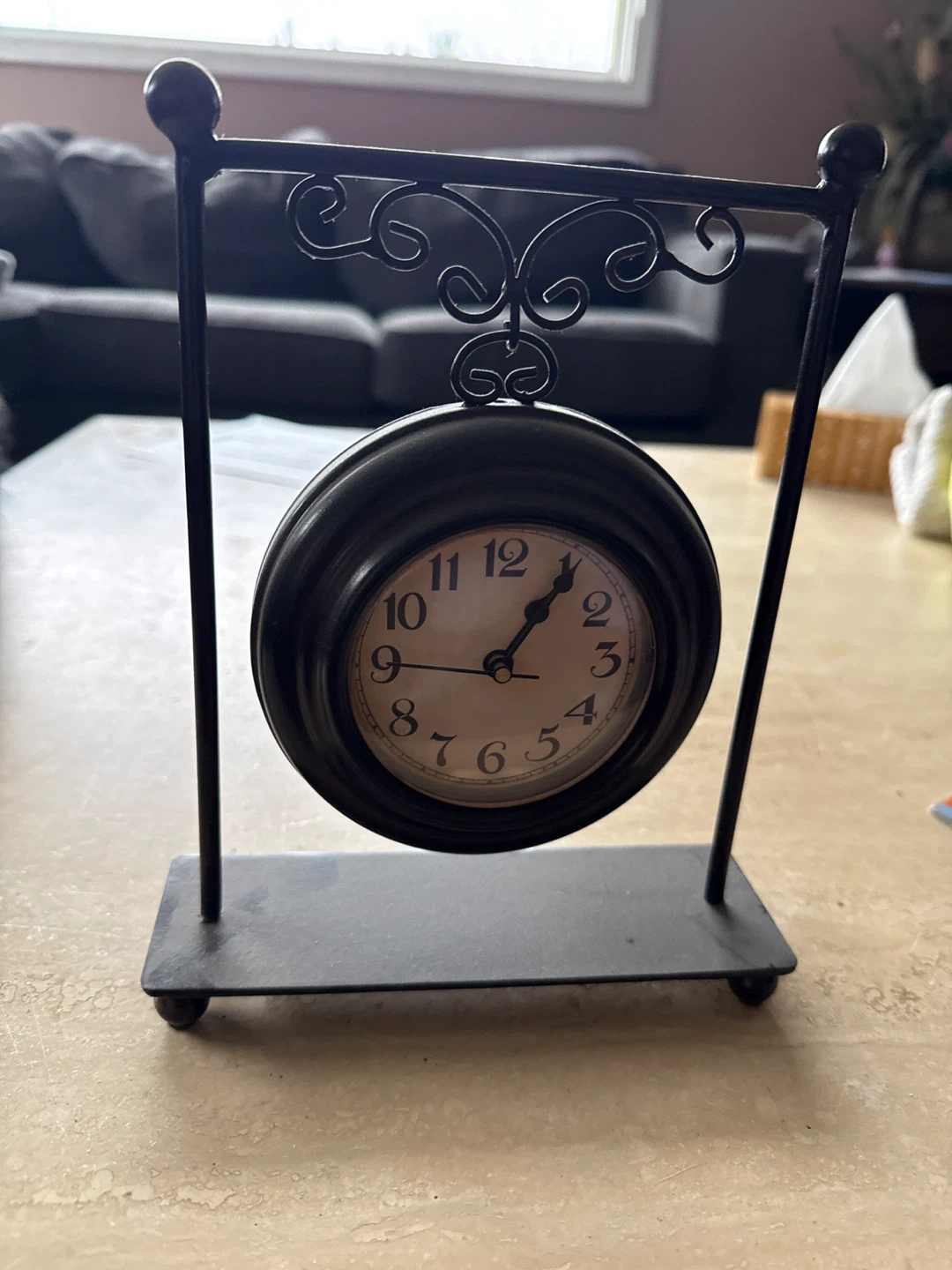 Metal Table Clock