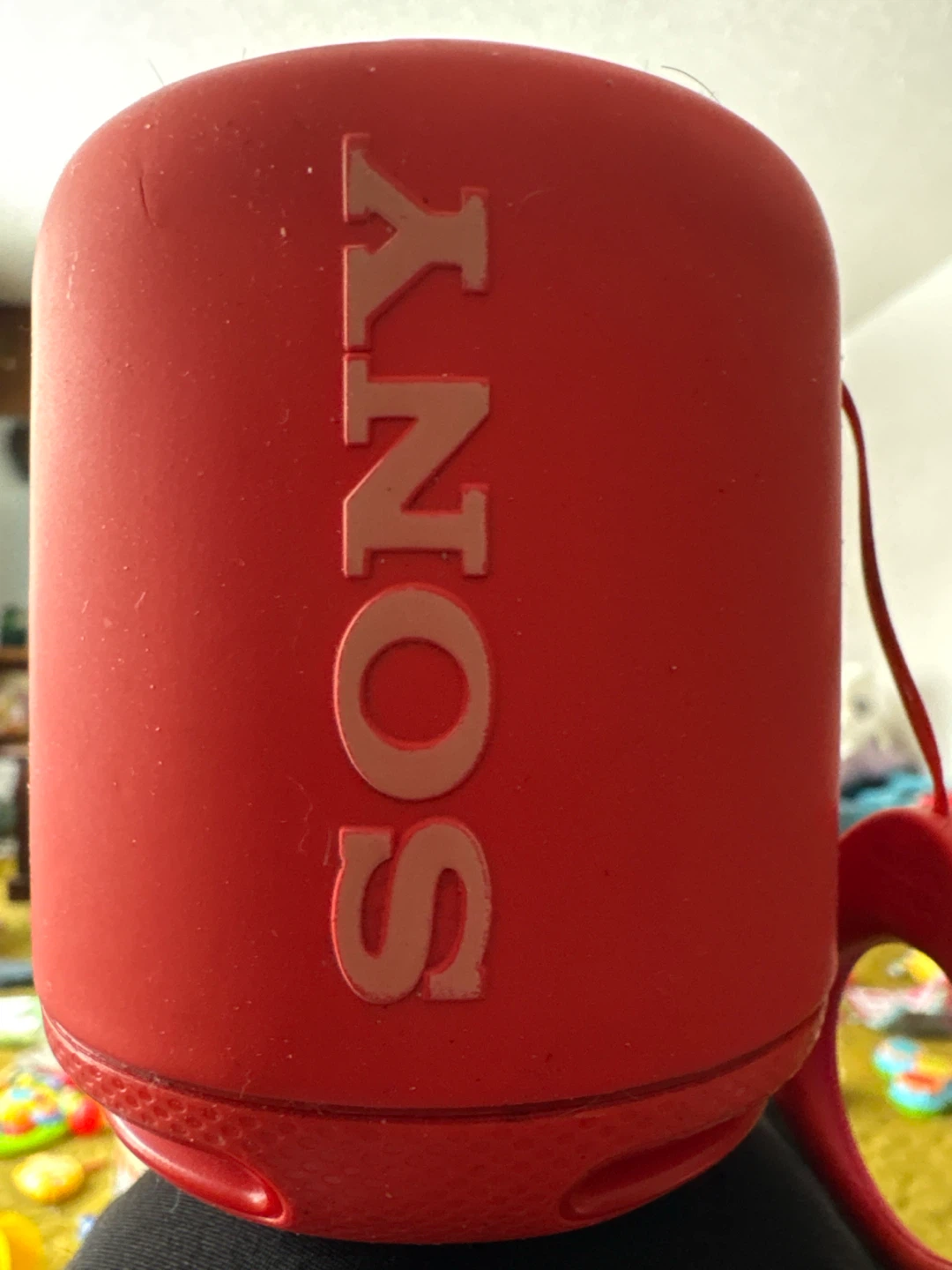 Red Sony Portable Speaker