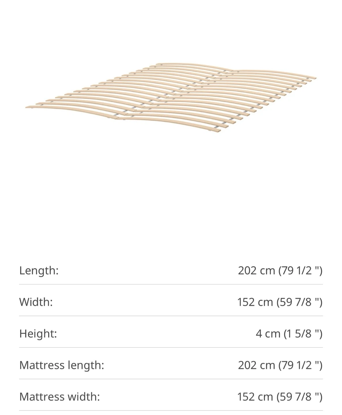 IKEA Luroy Slatted Bed Base - QUEEN - photo 2