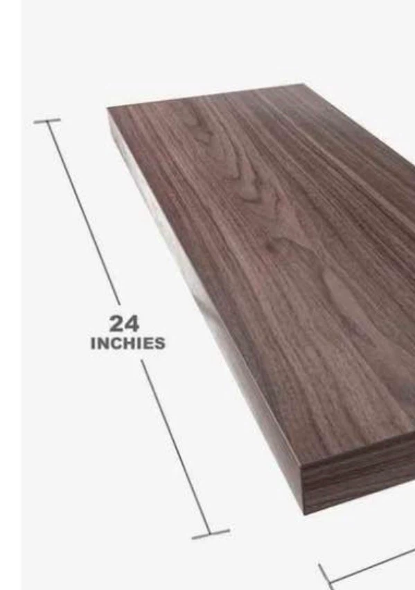 2 Floating Wall Shelf - Walnut Finish - photo 2