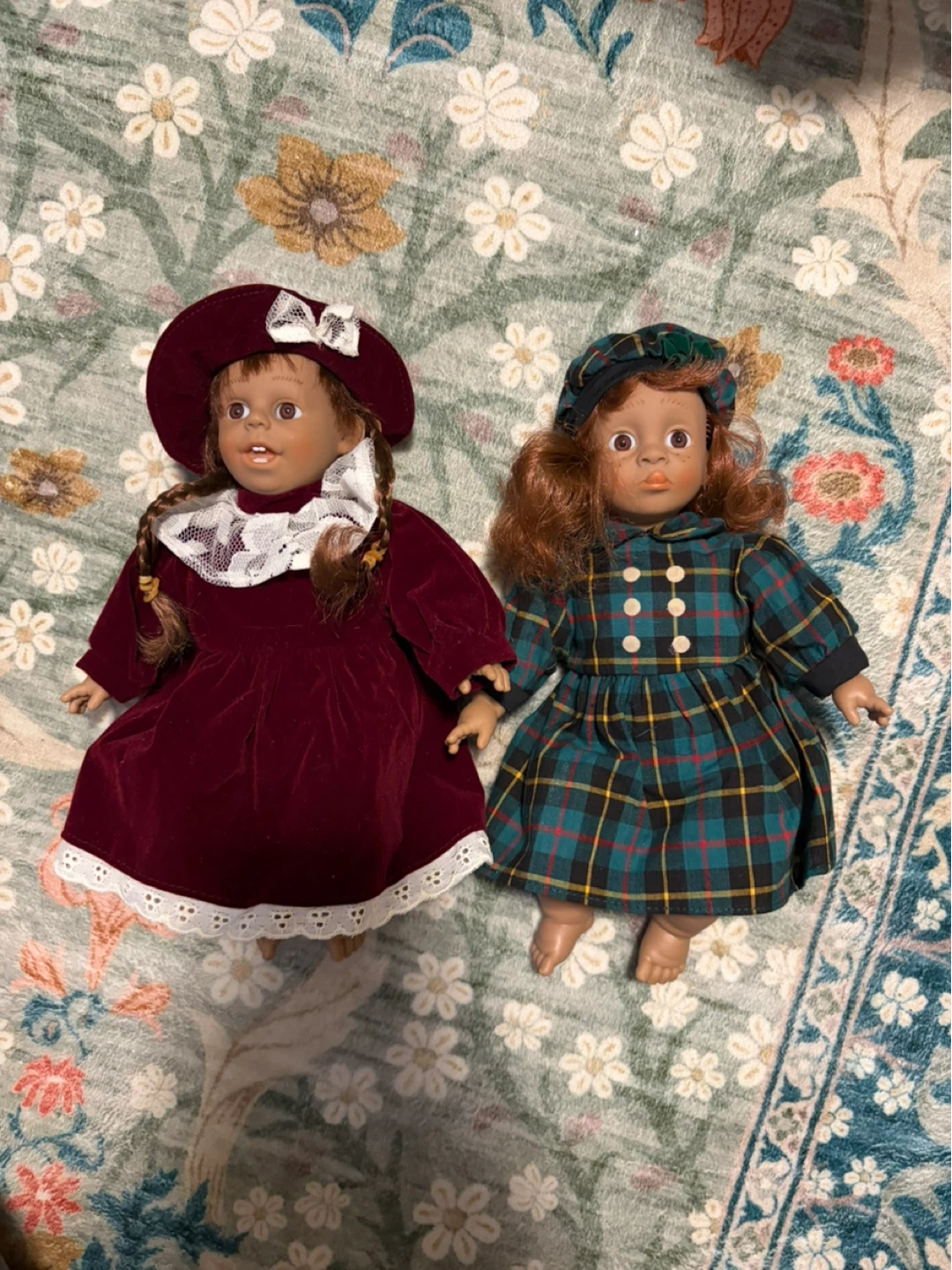 2 porcelain dolls - 10in