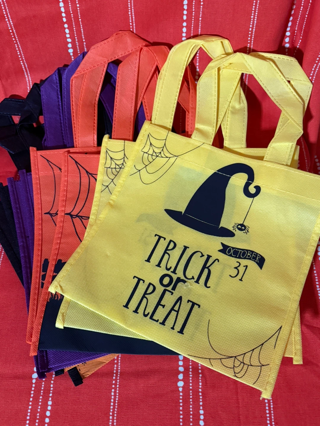 Set of 8 Halloween Trick or Treat Bags