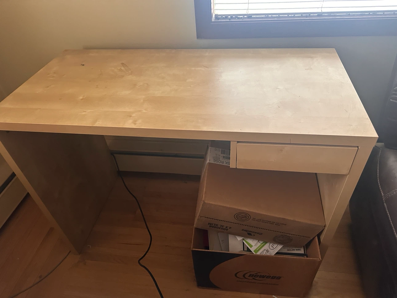 IKEA MICKE Desk Light Birch Effect