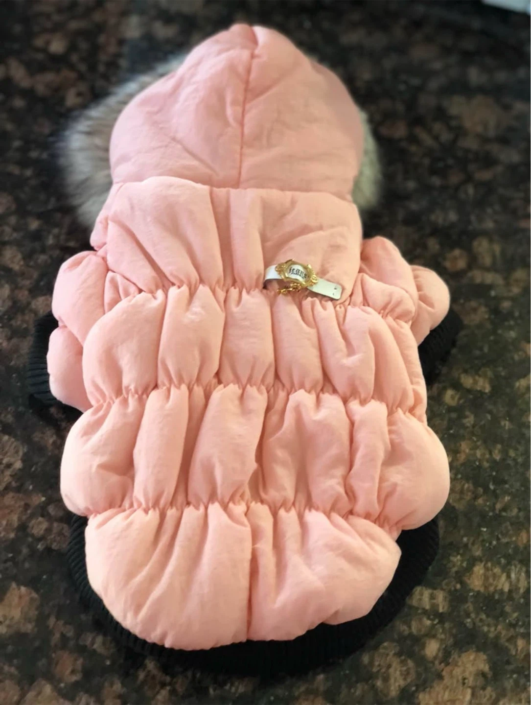 Juicy Couture Dog Puffer Jacket Pink