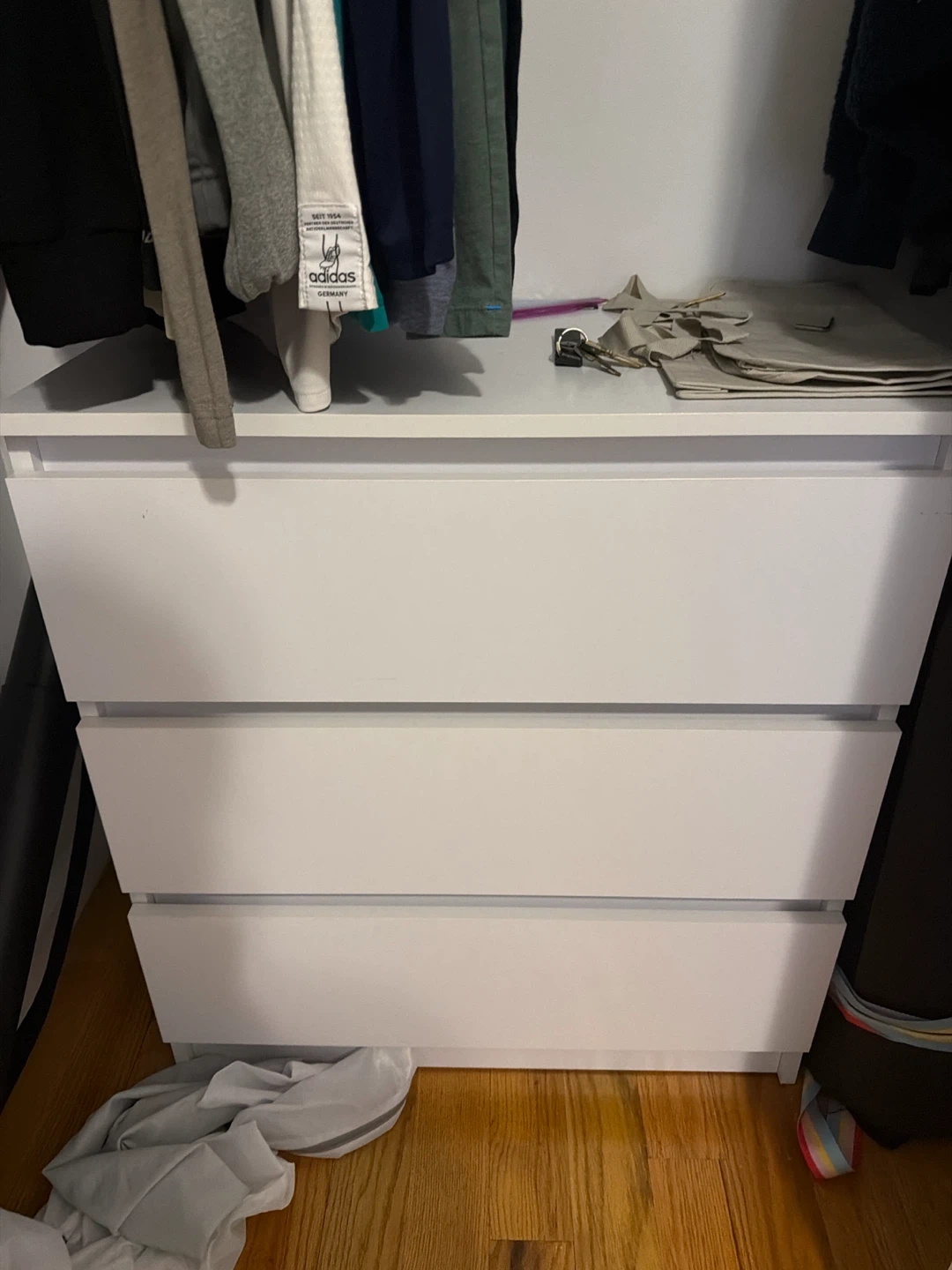 White 3-Drawer Dresser