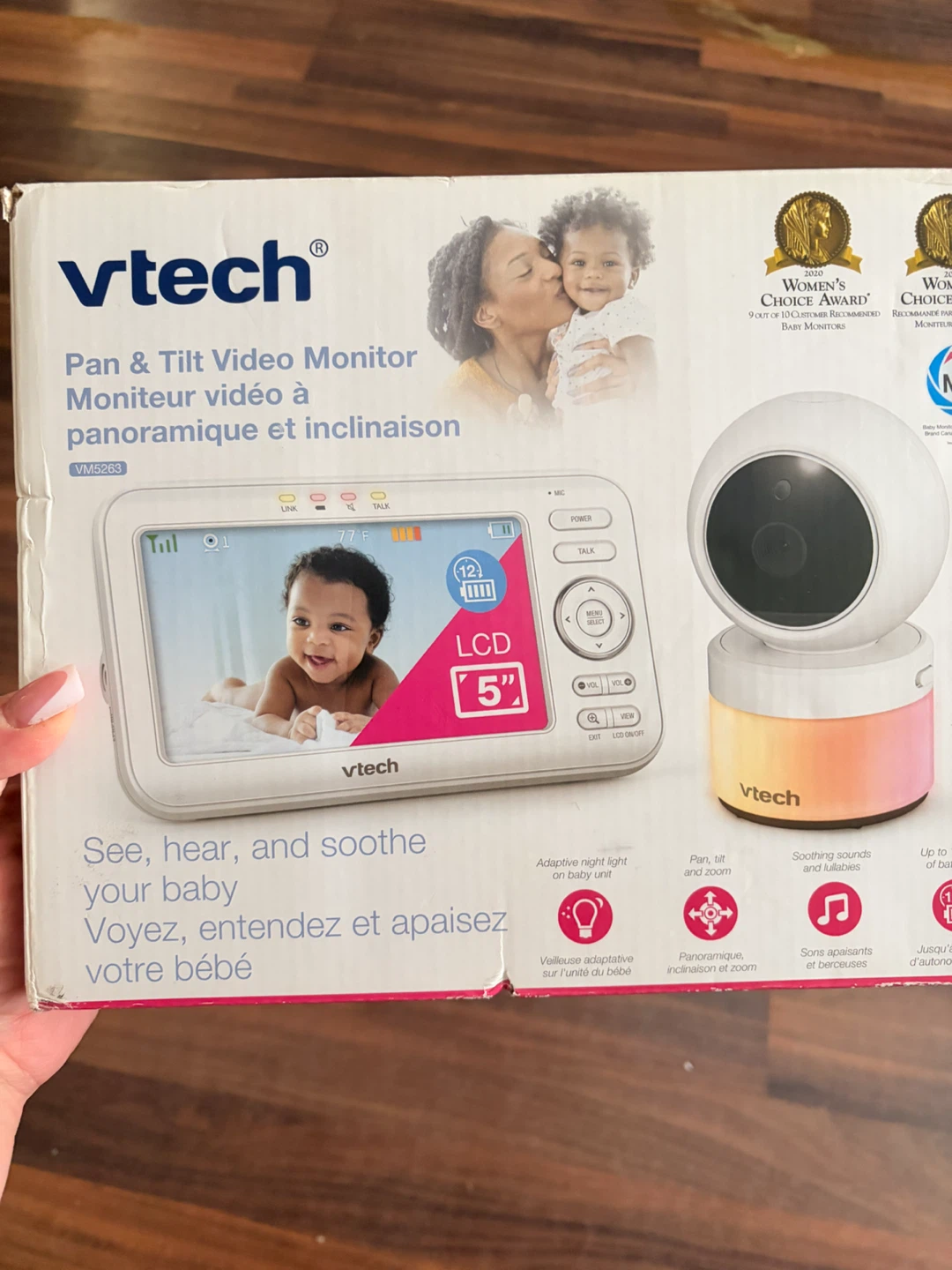 VTech VM5263 Pan & Tilt Video Baby Monitor