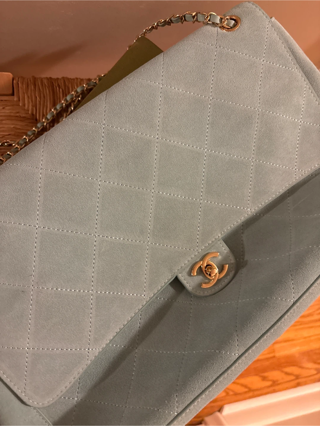 Quilted Suede Shoulder Bag - photo 4