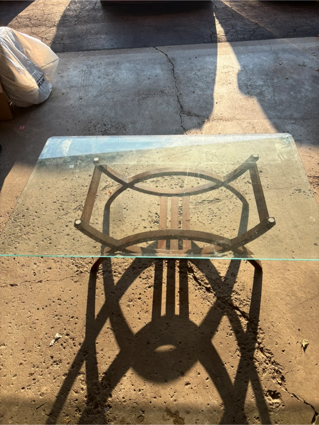 Glass Top Coffee Table with Wood Frame