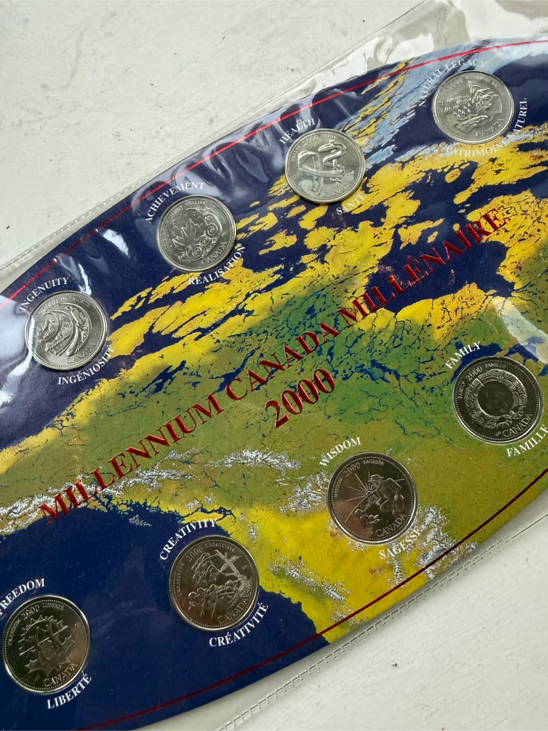 Millennium Quarters Set — full set with holder