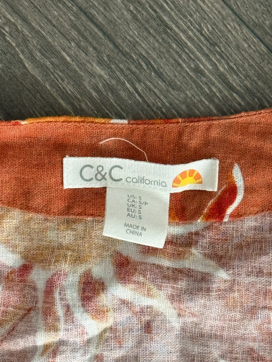 C&C California Sun Print Wrap Top - photo 2