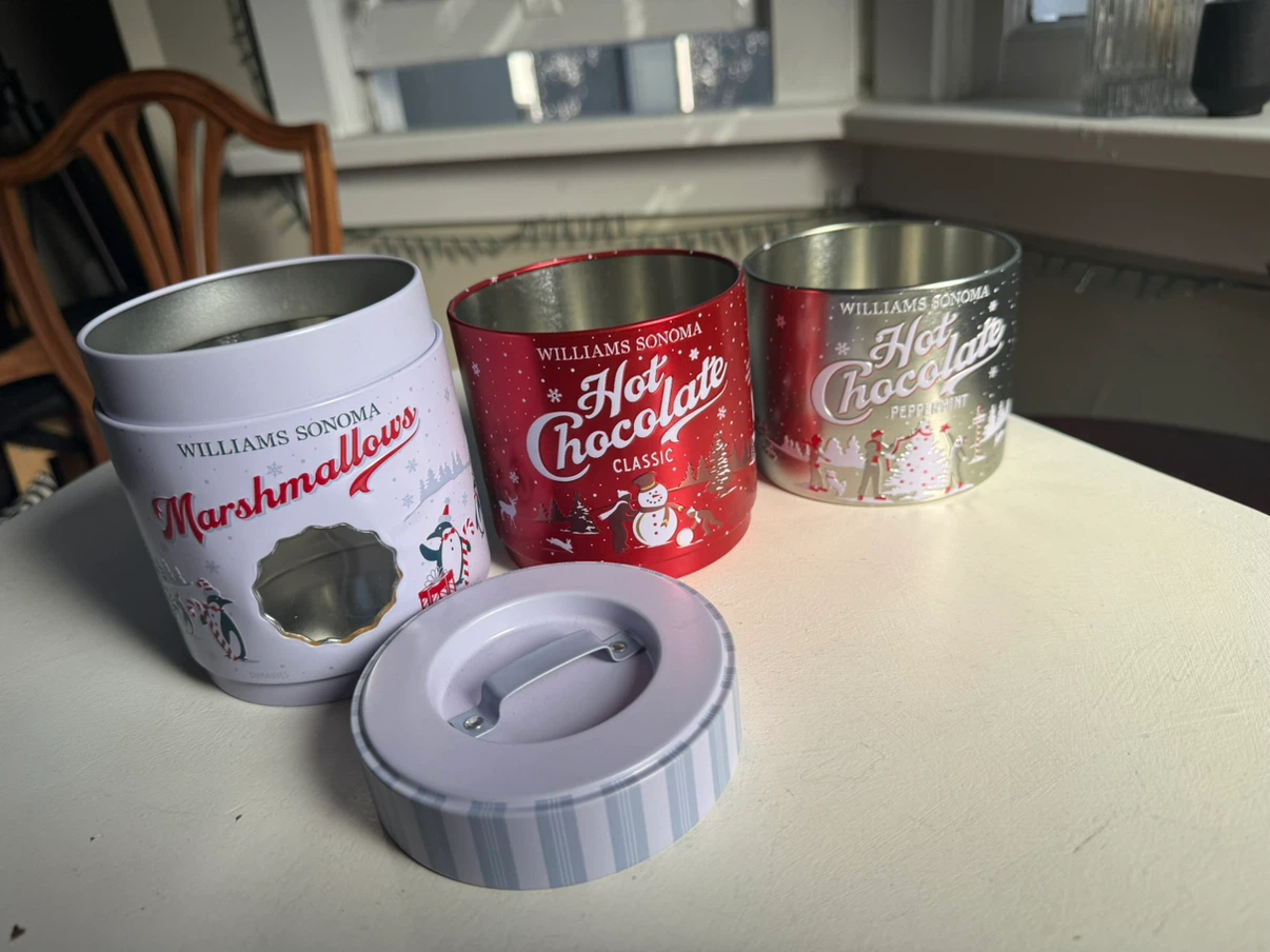 Empty hot cocoa tins - photo 2