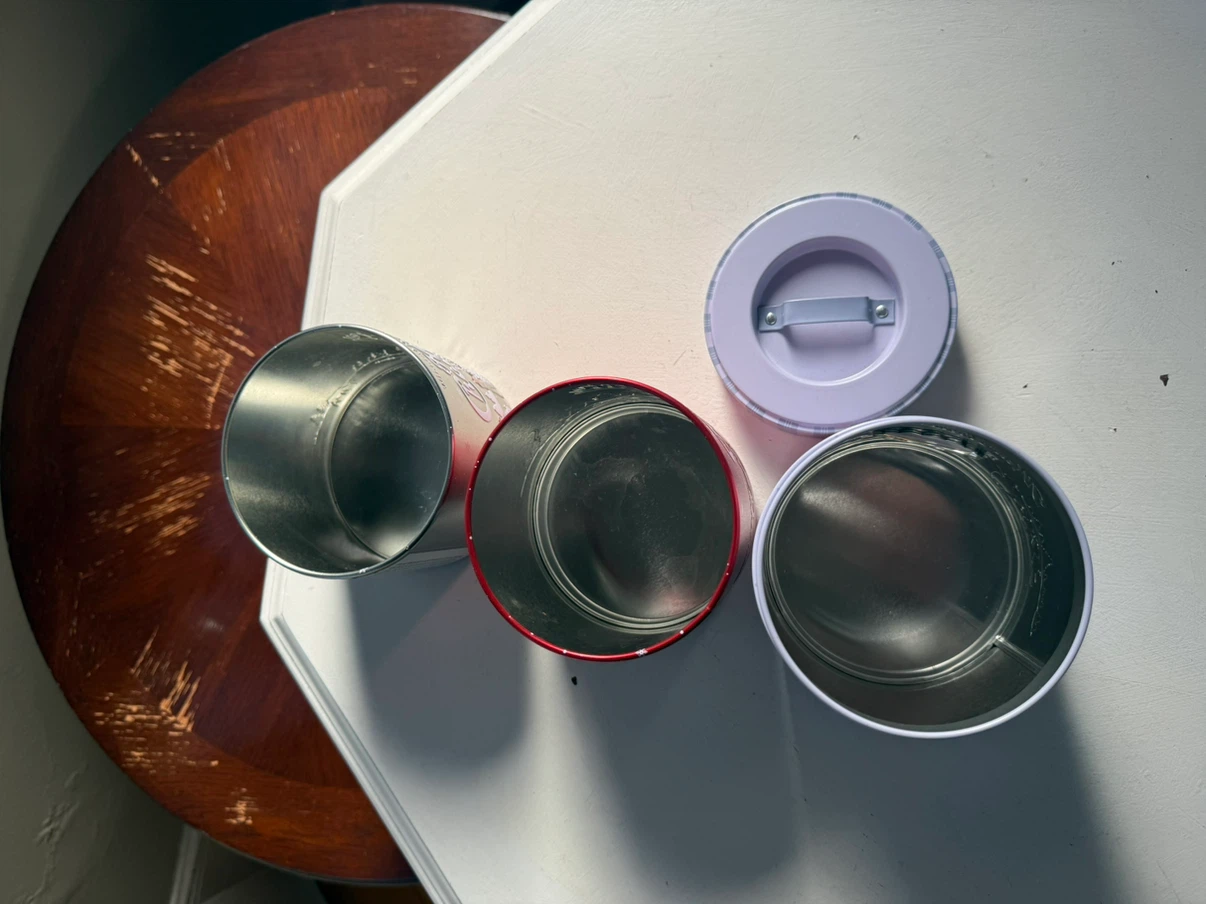 Empty hot cocoa tins - photo 3
