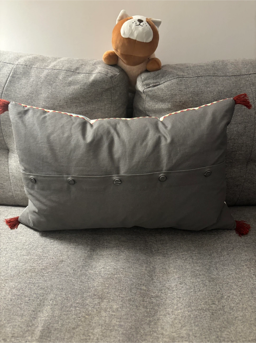 Set of Three IKEA Feather Throw Pillows - photo 3