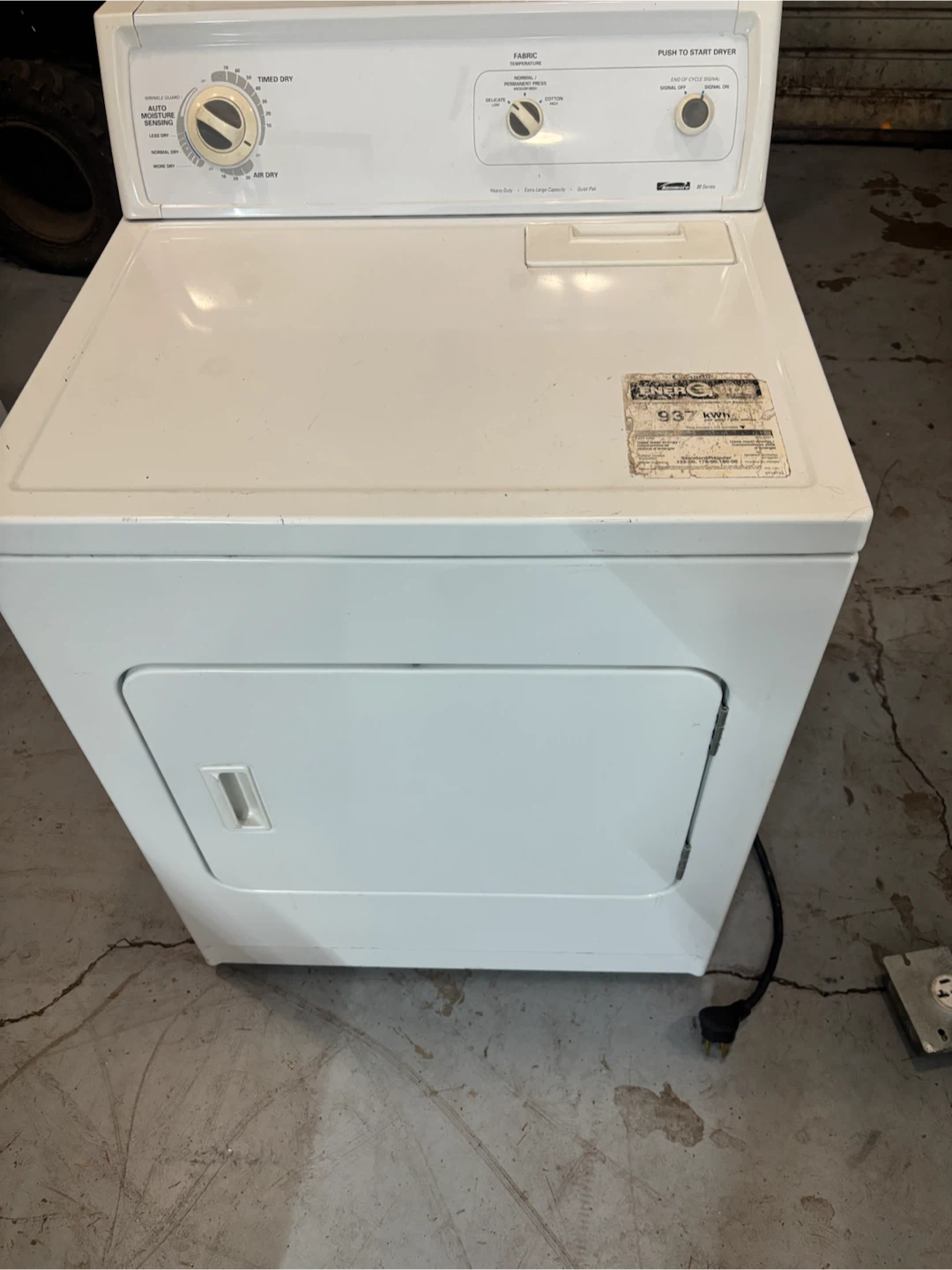 Kenmore 80 Series Electric Dryer