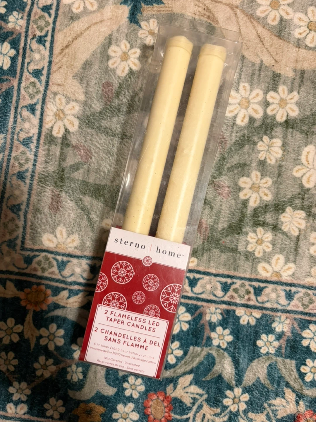 LED candles - Set of 2 - New