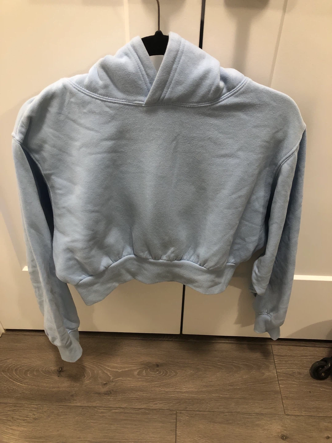 SWS Active Perfect Crop Hoodie Light Blue