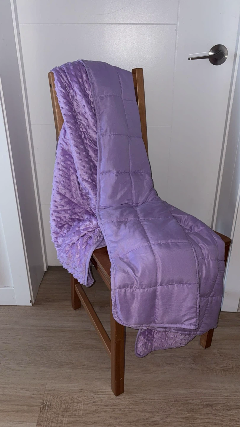 Modern Lavender Quilted Weighted Blanket
