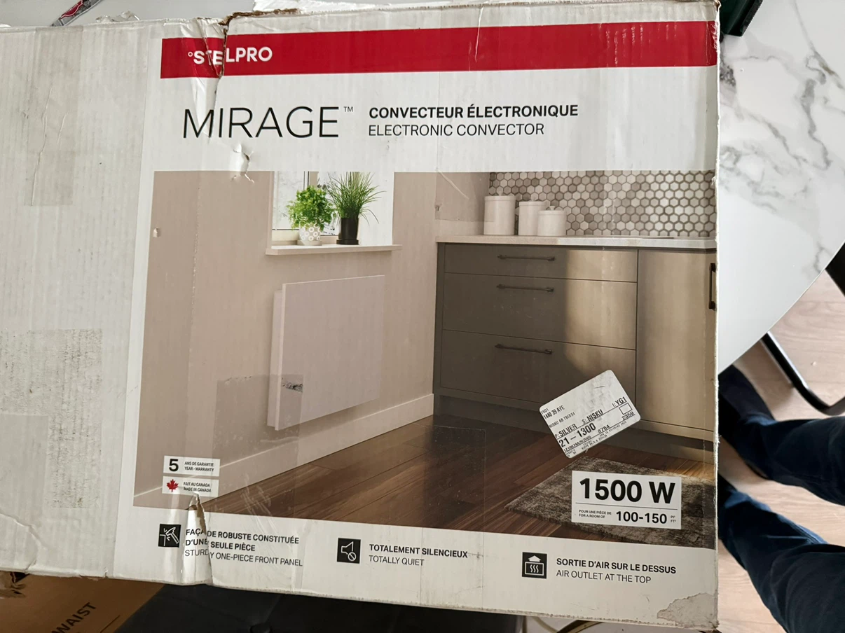 Stelpro Mirage Electronic Convector 1500w