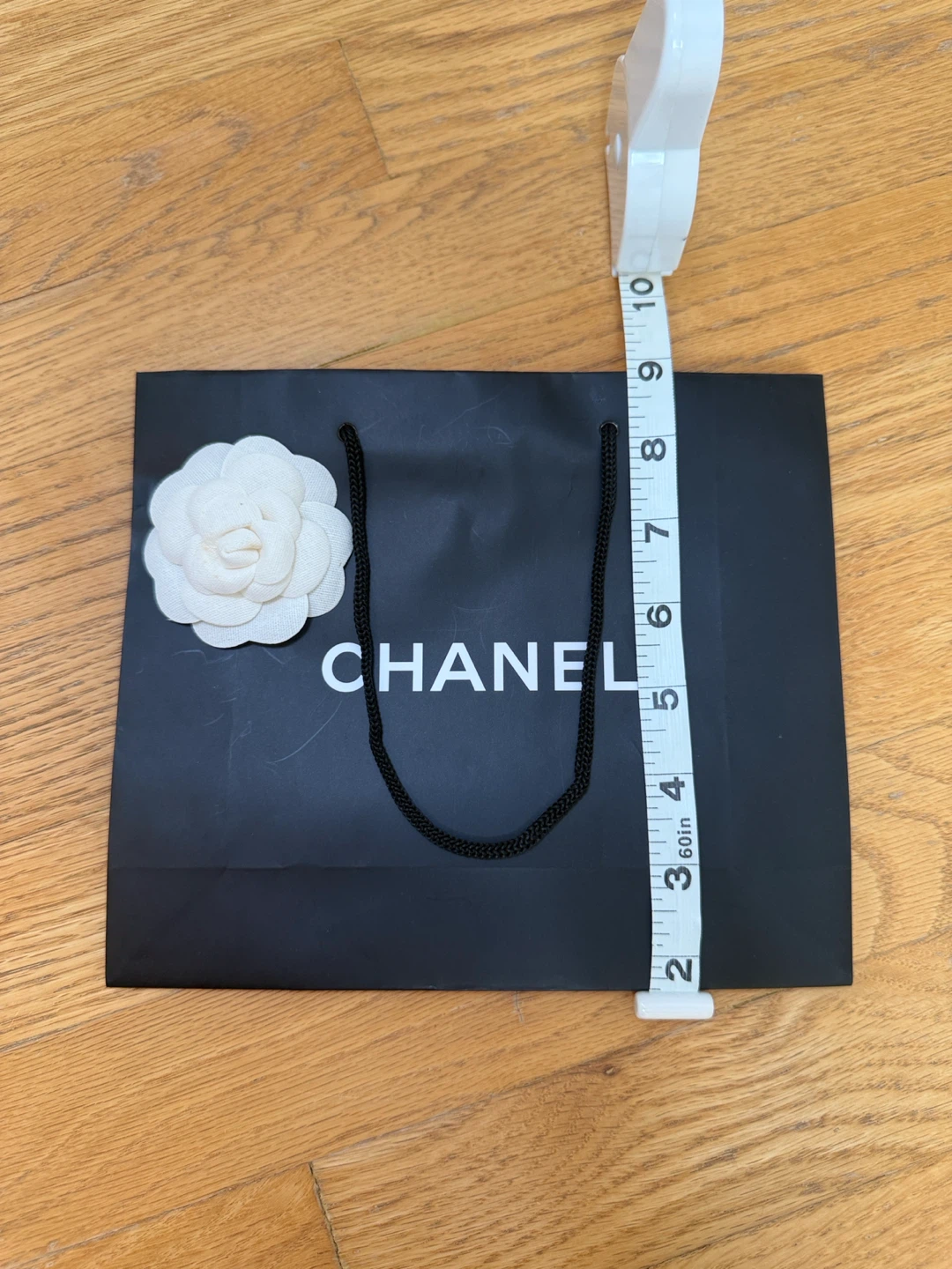 Authentic Chanel Shopping Bag With Camellia Flower - photo 3