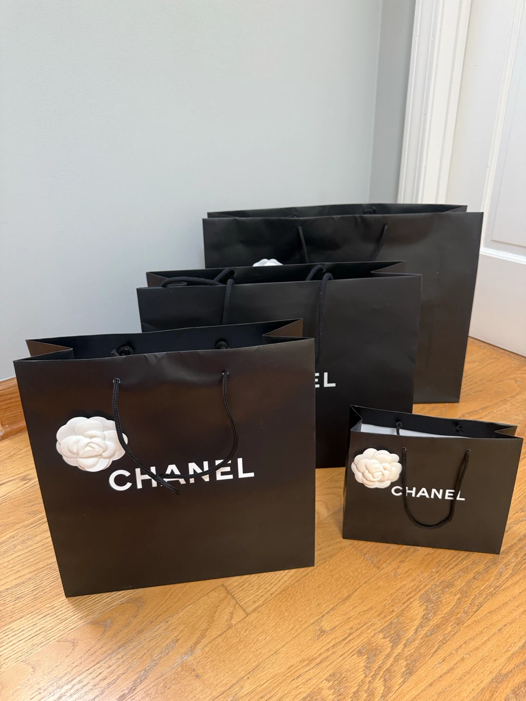 Authentic Chanel Shopping Bag With Camellia Flower - photo 4