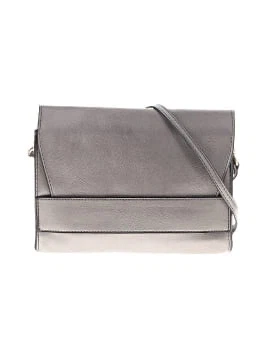 Sleek metallic pewter crossbody from summer & rose. - photo 2