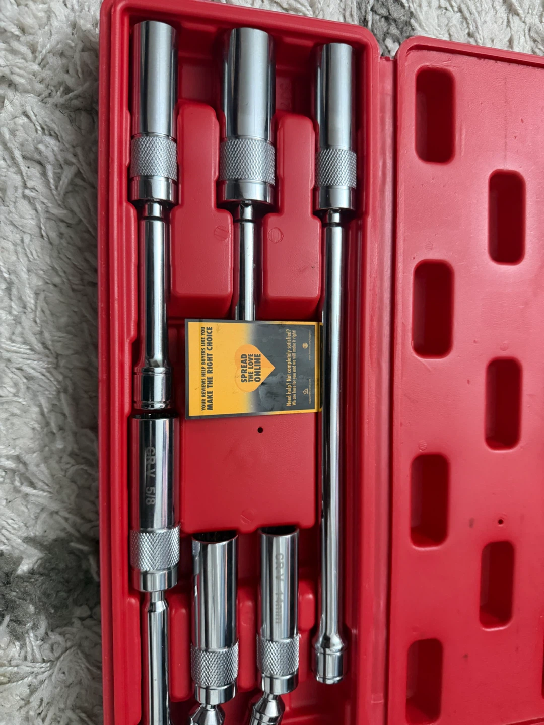 Lexivon 6-Piece Magnetic Swivel Spark Plug Socket Set - photo 3