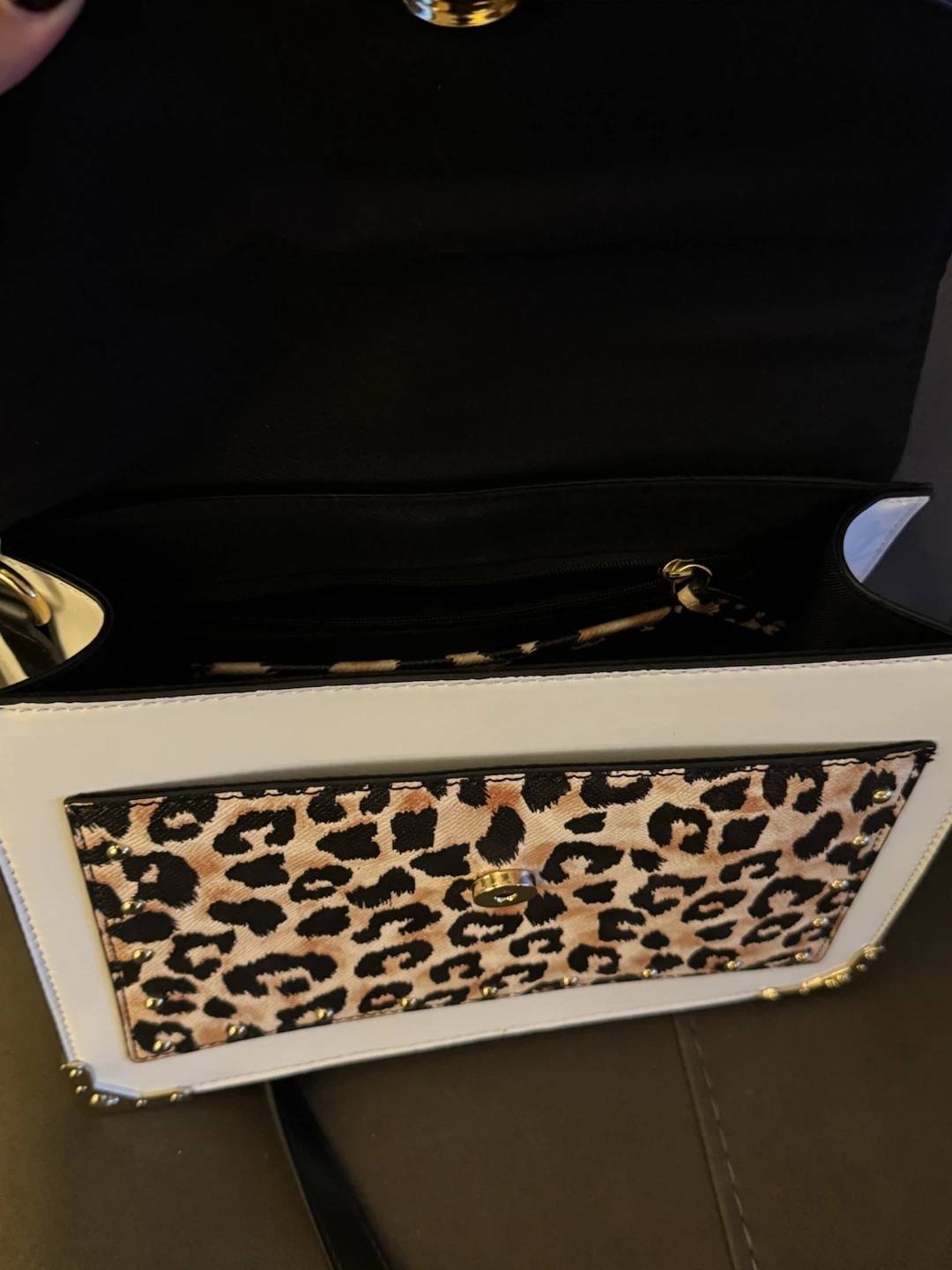 Aldo Leopard Print Top Handle Handbag - photo 3