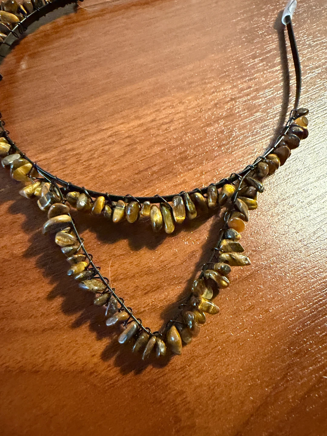 Tiger Eye Crystal Cat Ear Headband - photo 2
