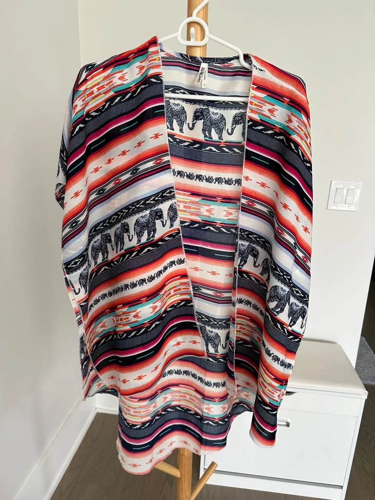 Live 4 Truth Elephant Print Kimono