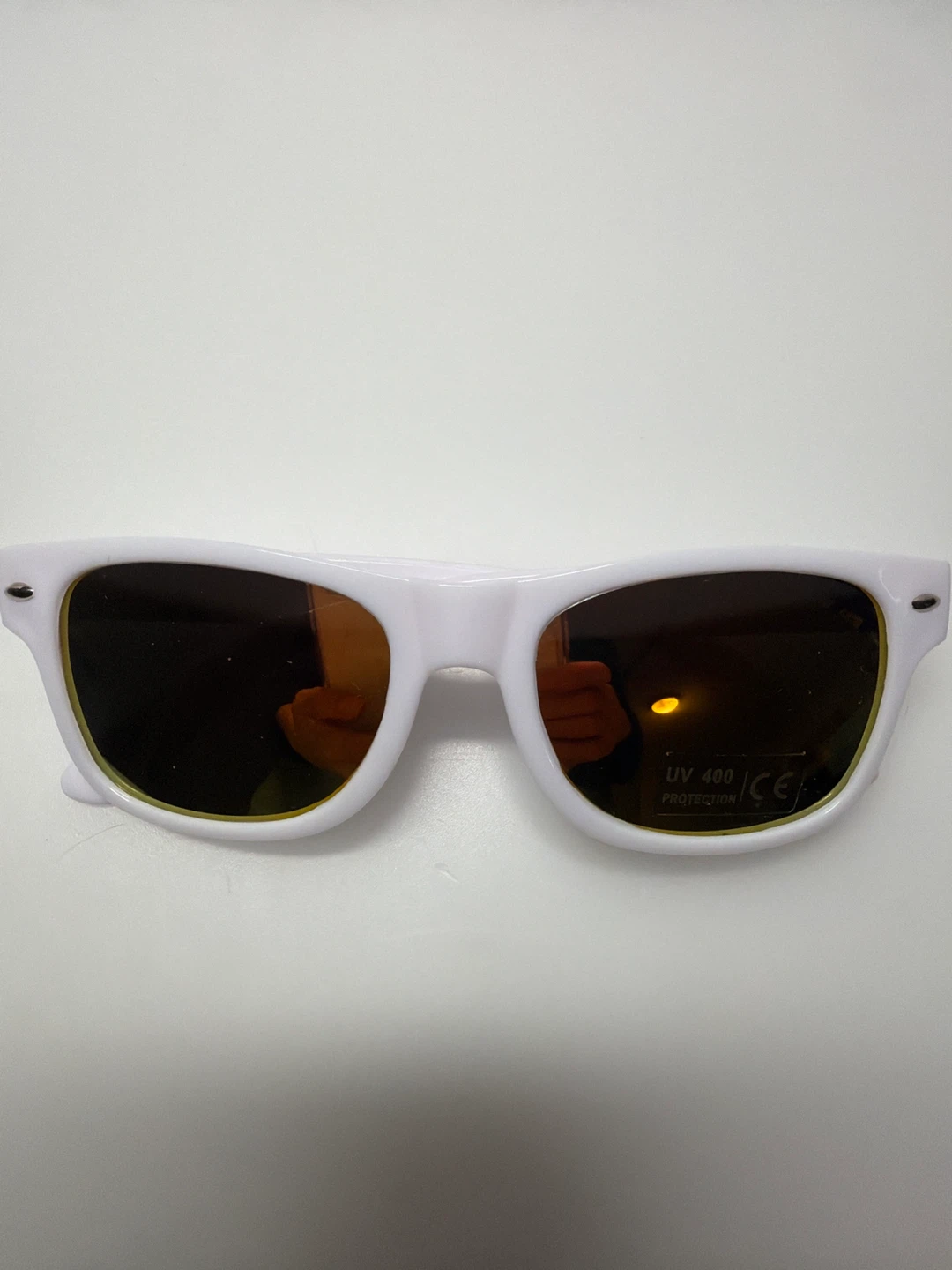 White Frame UV400 Sunglasses