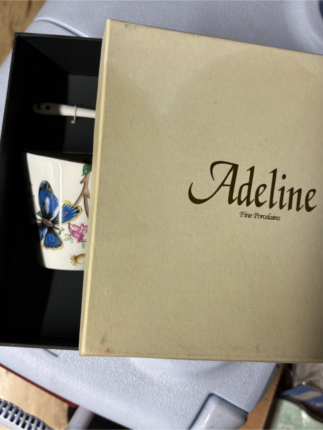 Adeline Fine Porcelains Butterfly Cup and Saucer Set - photo 2