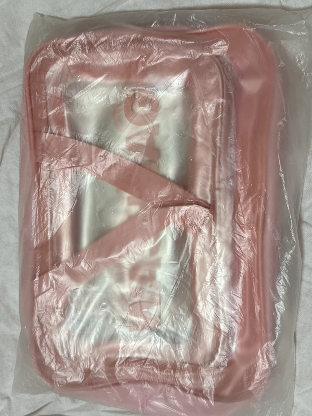 Pink Clear Storage Pouch Set of 3