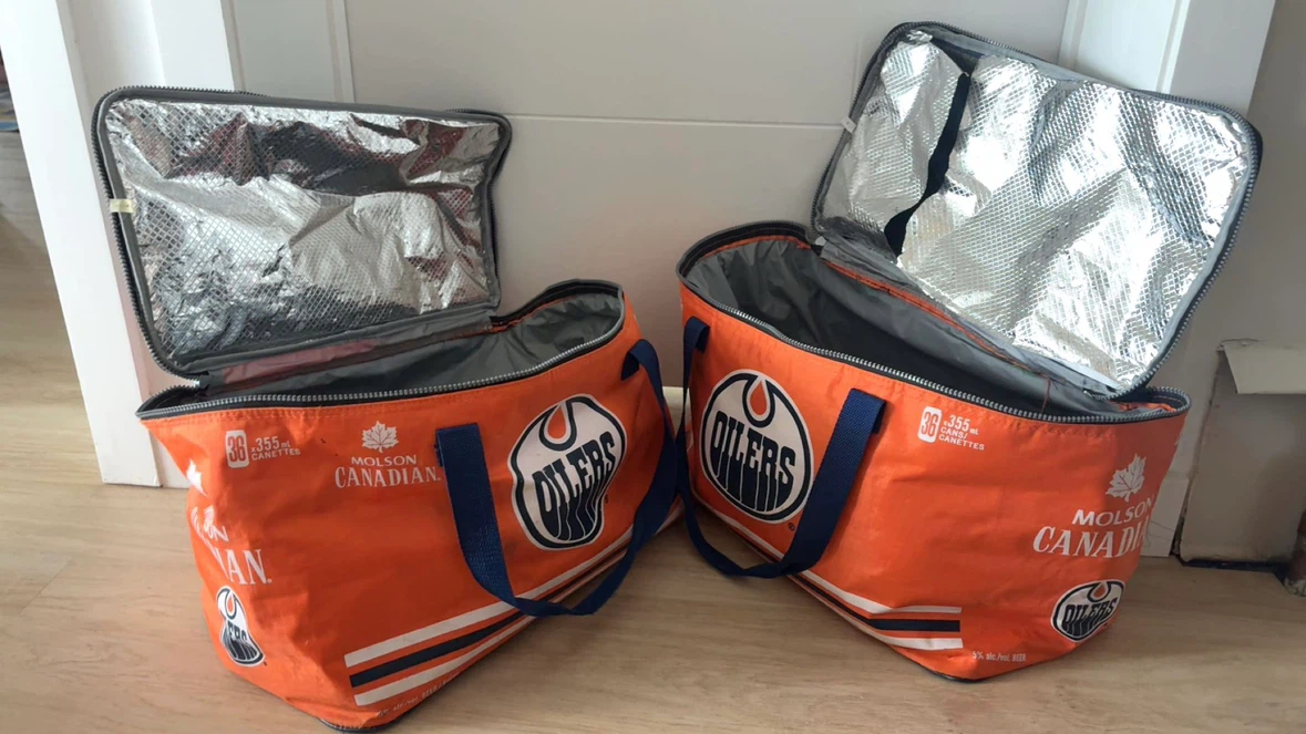 Molson Canadian 2010s Edmonton Oilers Cooler Bag