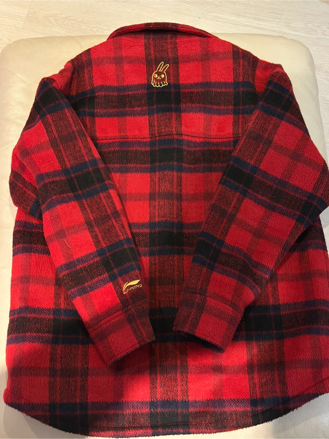 Li-Ning Plaid Fleece Shirt Jacket - photo 3