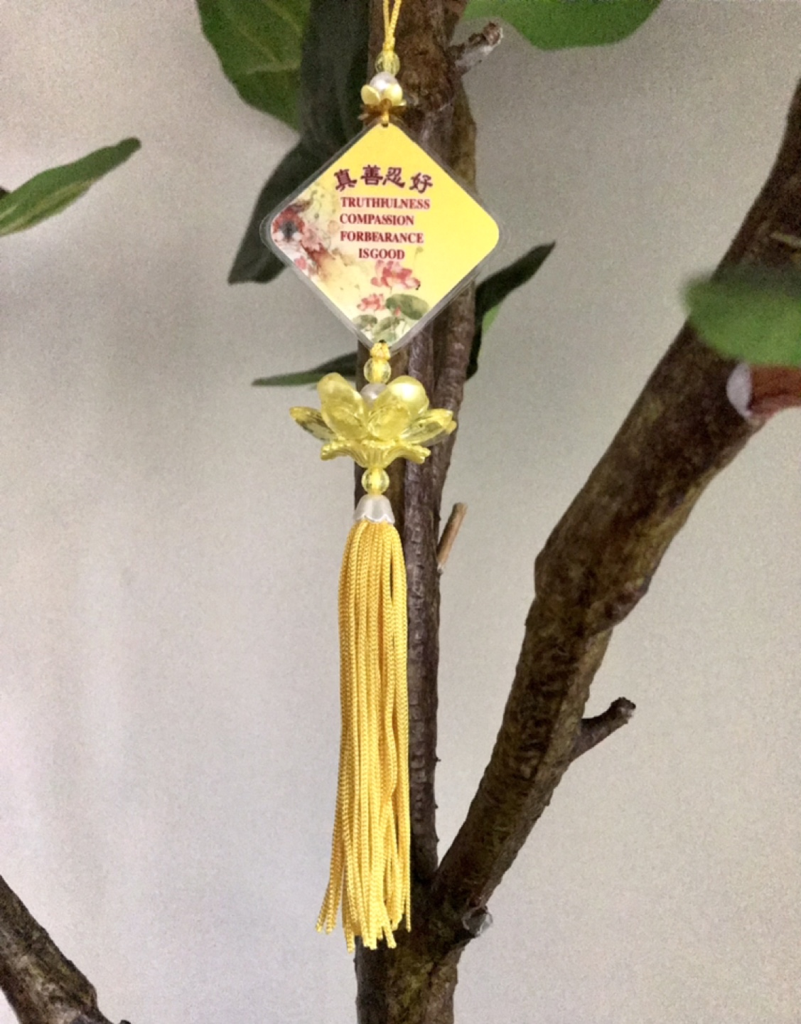 Pretty Charm/Ornament: “Truthfulness, Compassion, Forbearance” - photo 5