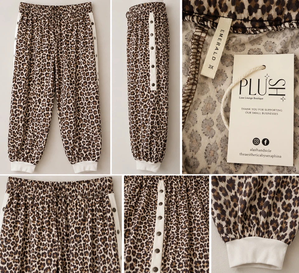 PLU+SH Leopard Print Joggers - photo 2