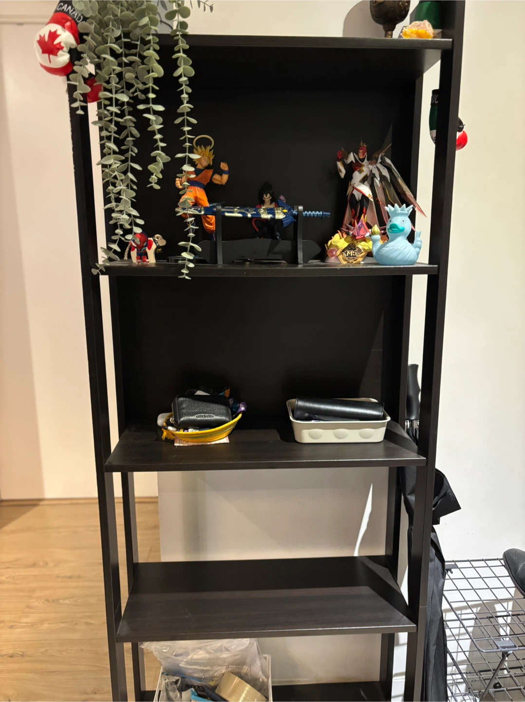 IKEA Black 4-Tier Open Shelf Bookshelf