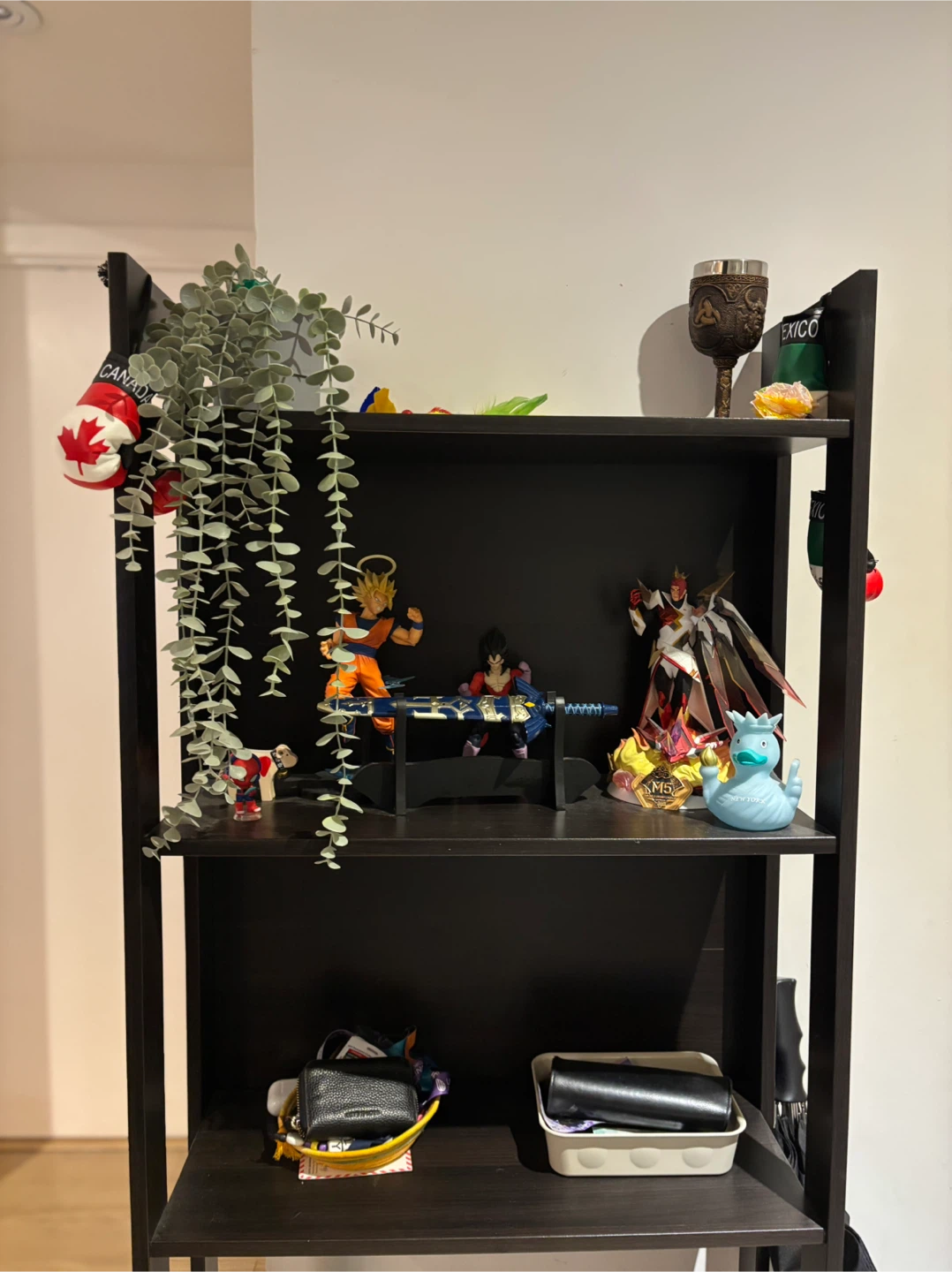 IKEA Black 4-Tier Open Shelf Bookshelf - photo 2