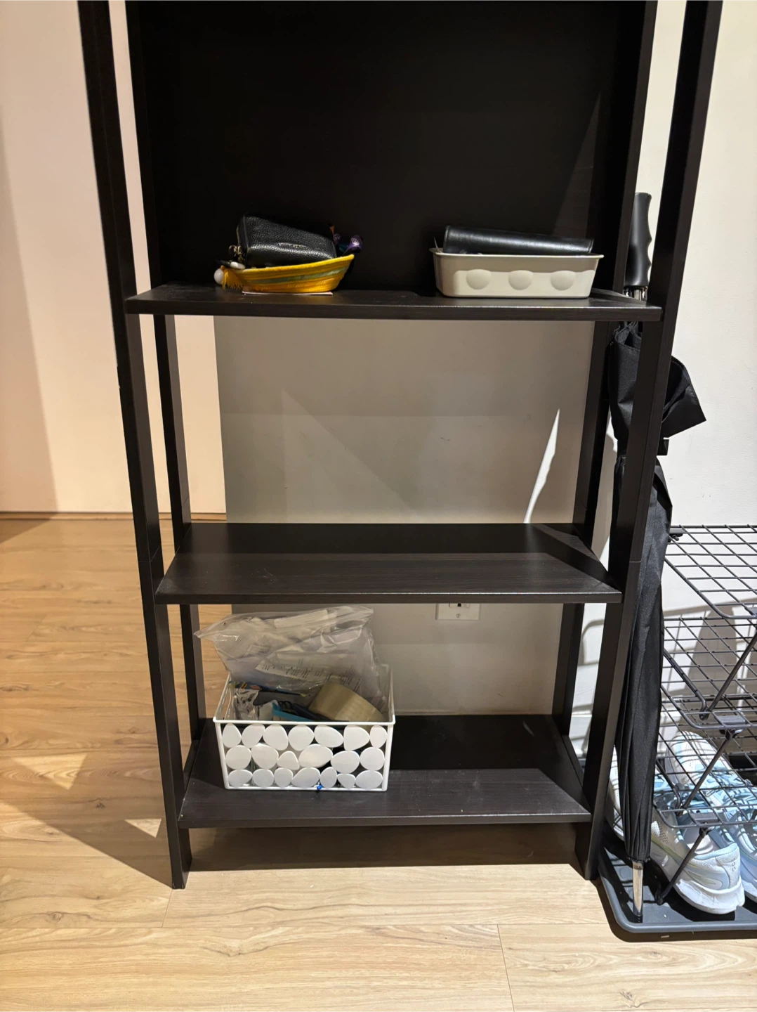 IKEA Black 4-Tier Open Shelf Bookshelf - photo 3