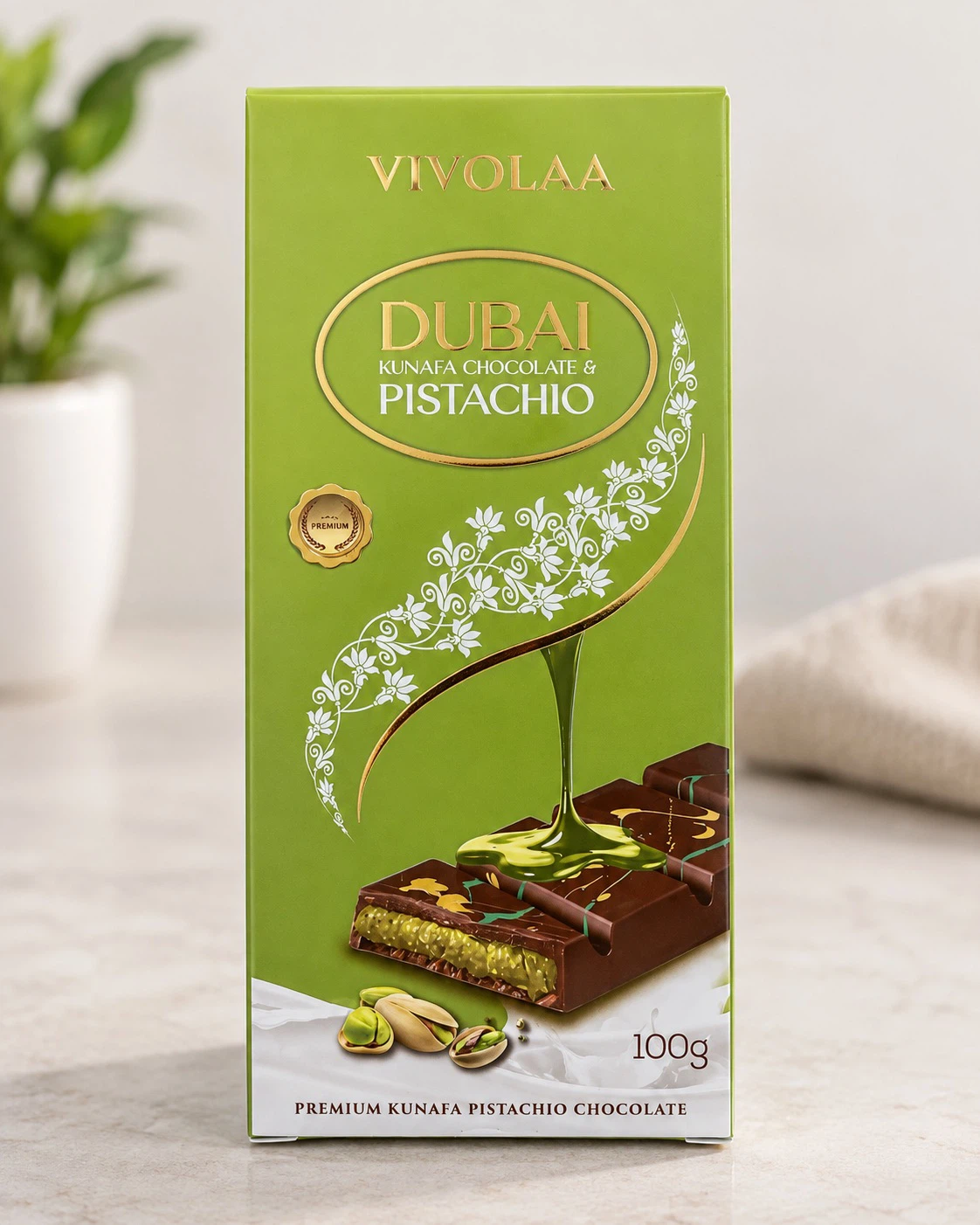 Dubai Pistachio Chocolate Bar – Viral Treat