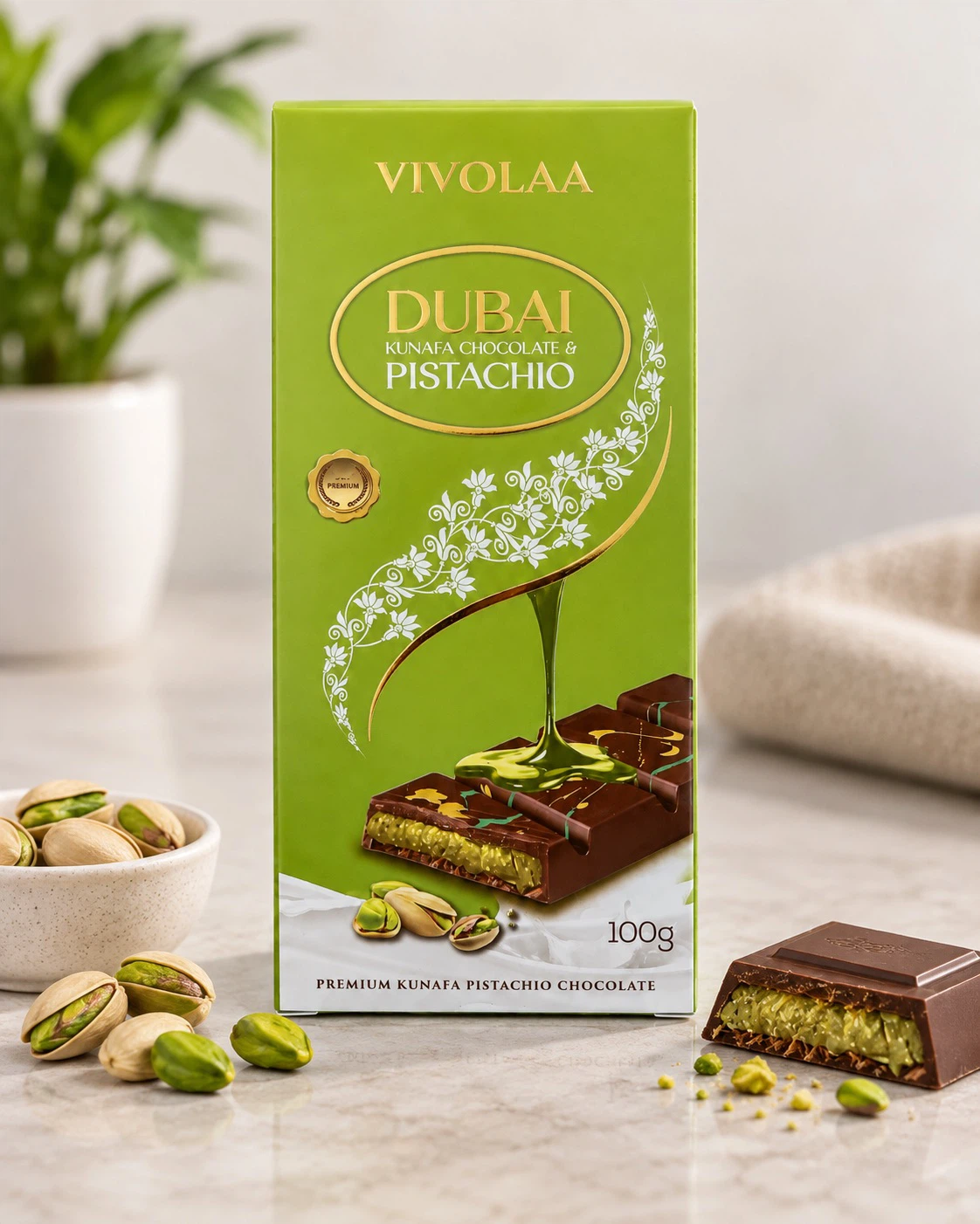 Dubai Pistachio Chocolate Bar – Viral Treat - photo 2