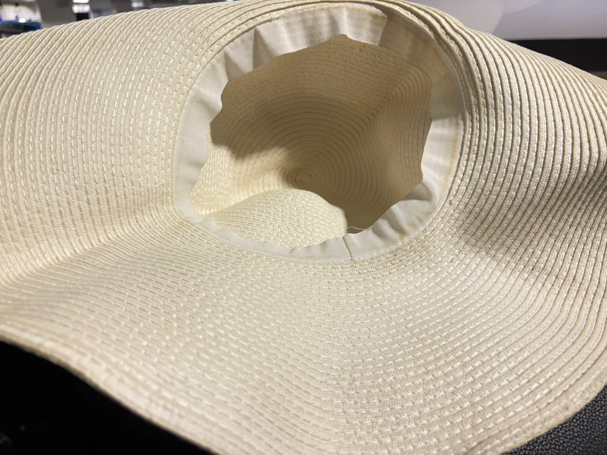 Cream Wide-Brim Straw Hat - photo 2