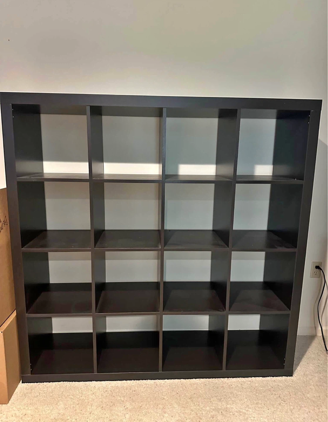 IKEA KALLAX 4x4 black shelf