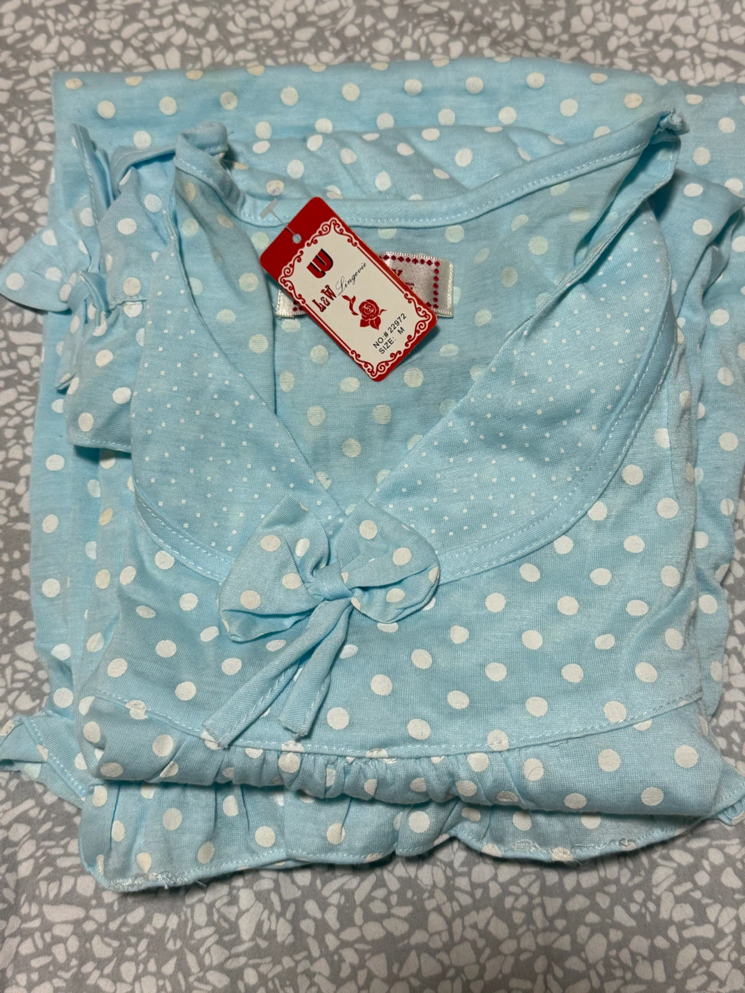 L&W Lingerie Polka Dot Pajama Set - Medium - photo 3
