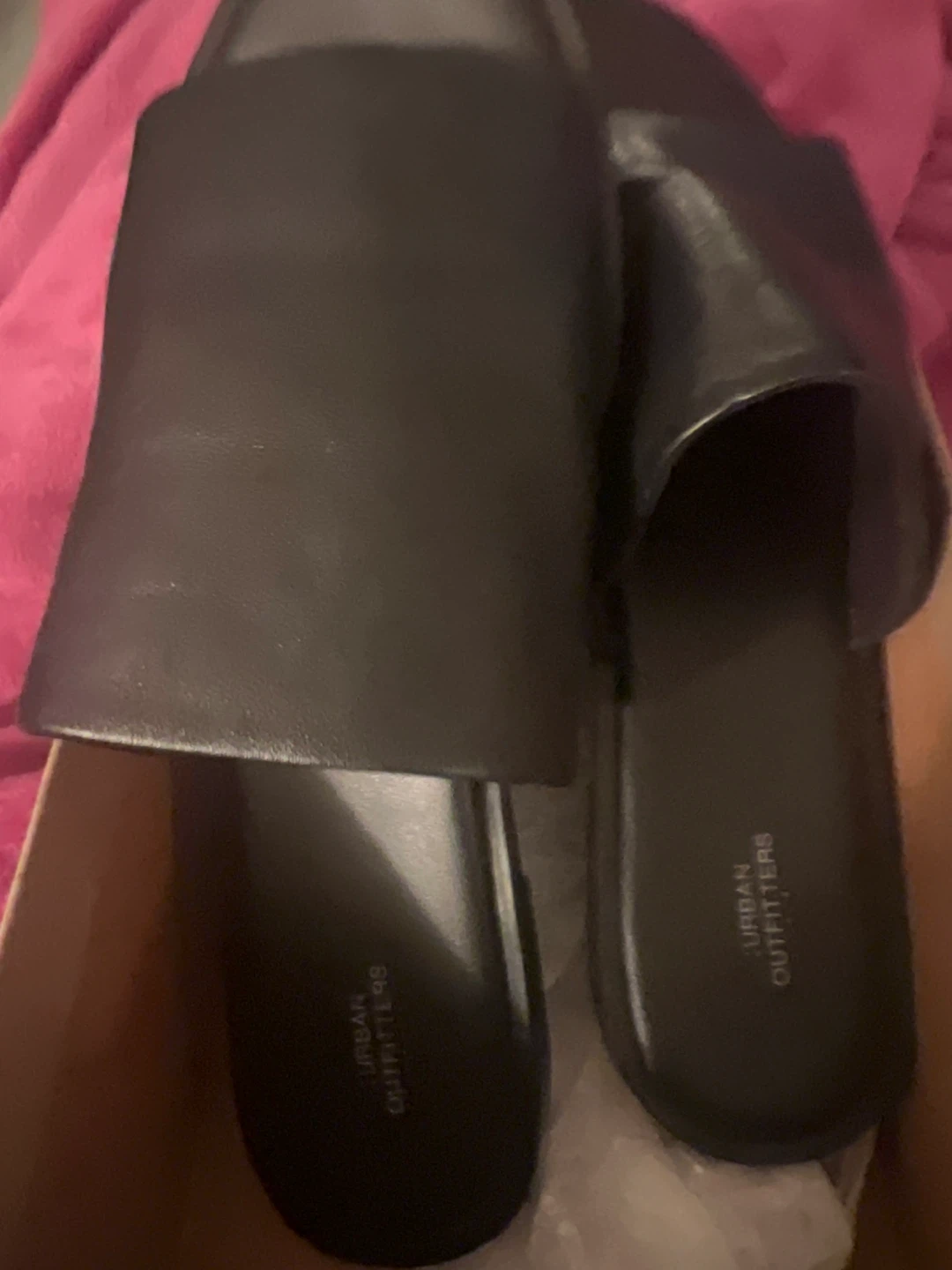 Urban Outfitters Black Slides
