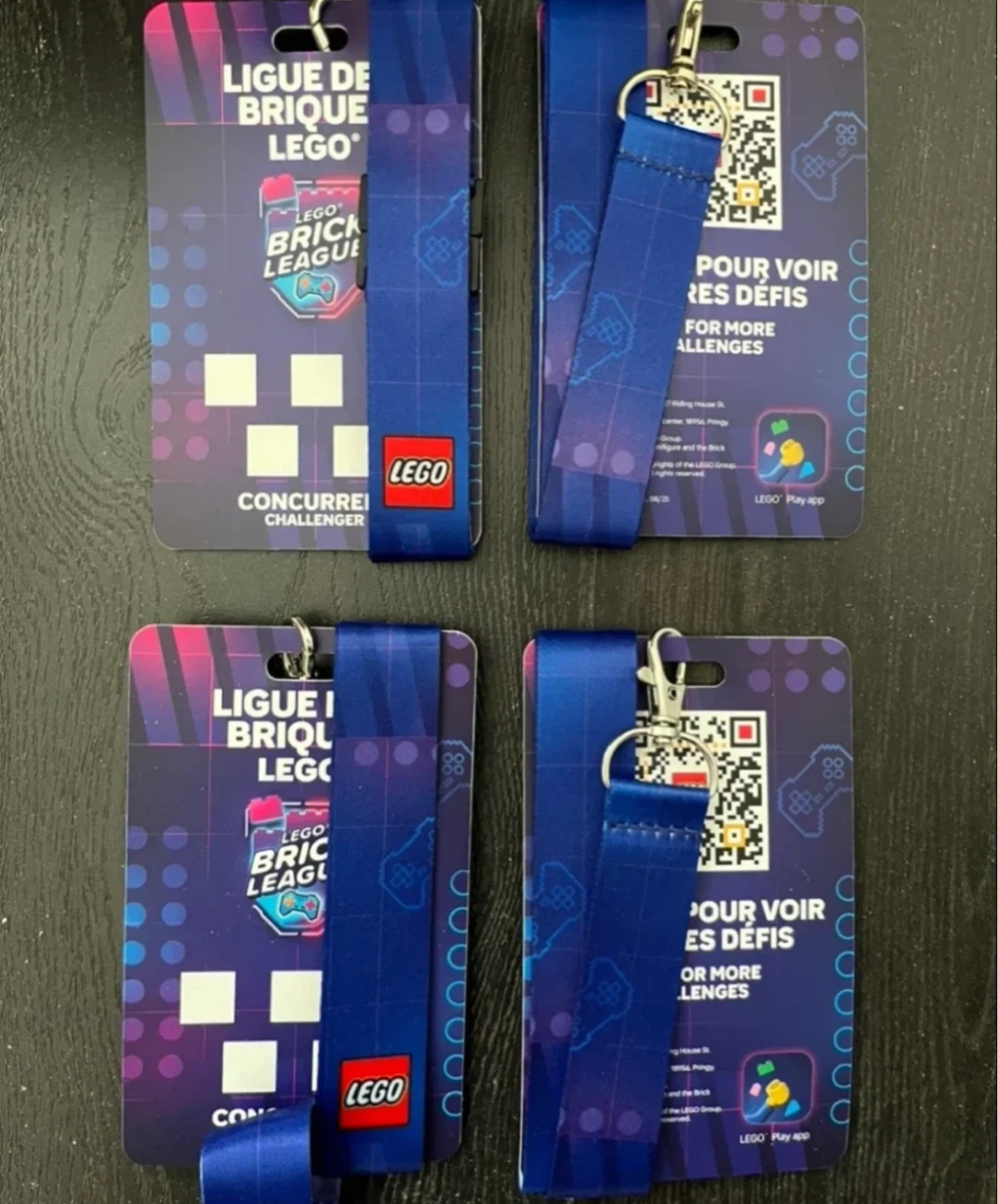 LEGO Brick League Lanyards and Badges