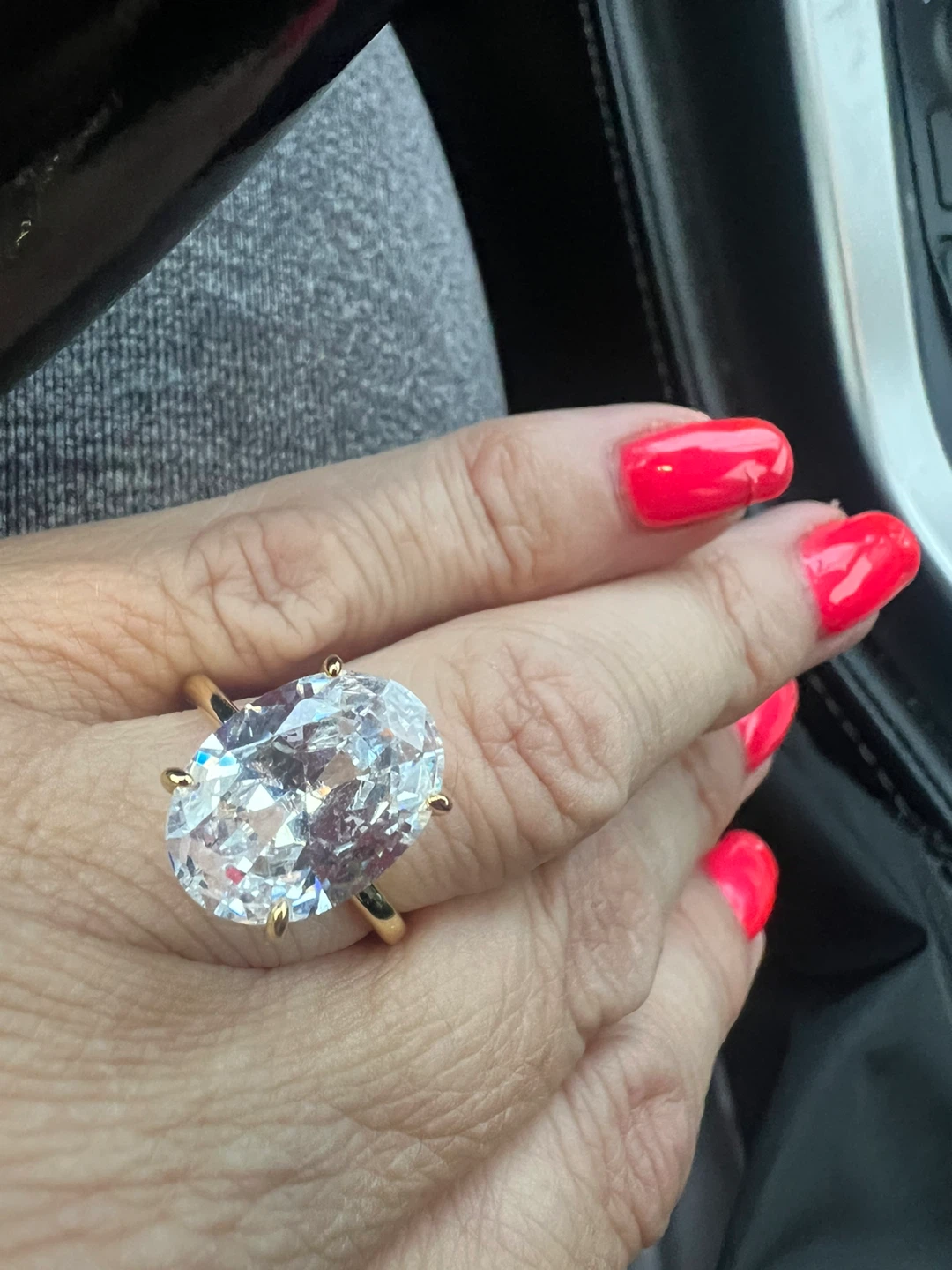 925 silver and moissanite 10 carat ring - photo 4