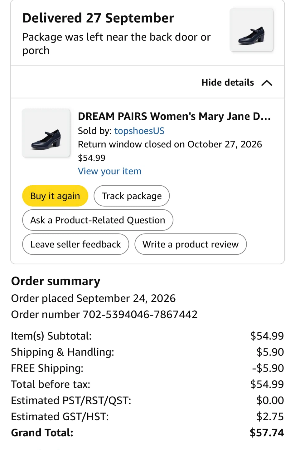 DREAM PAIRS Women's Mary Jane Dress Shoes Low Heel - photo 2