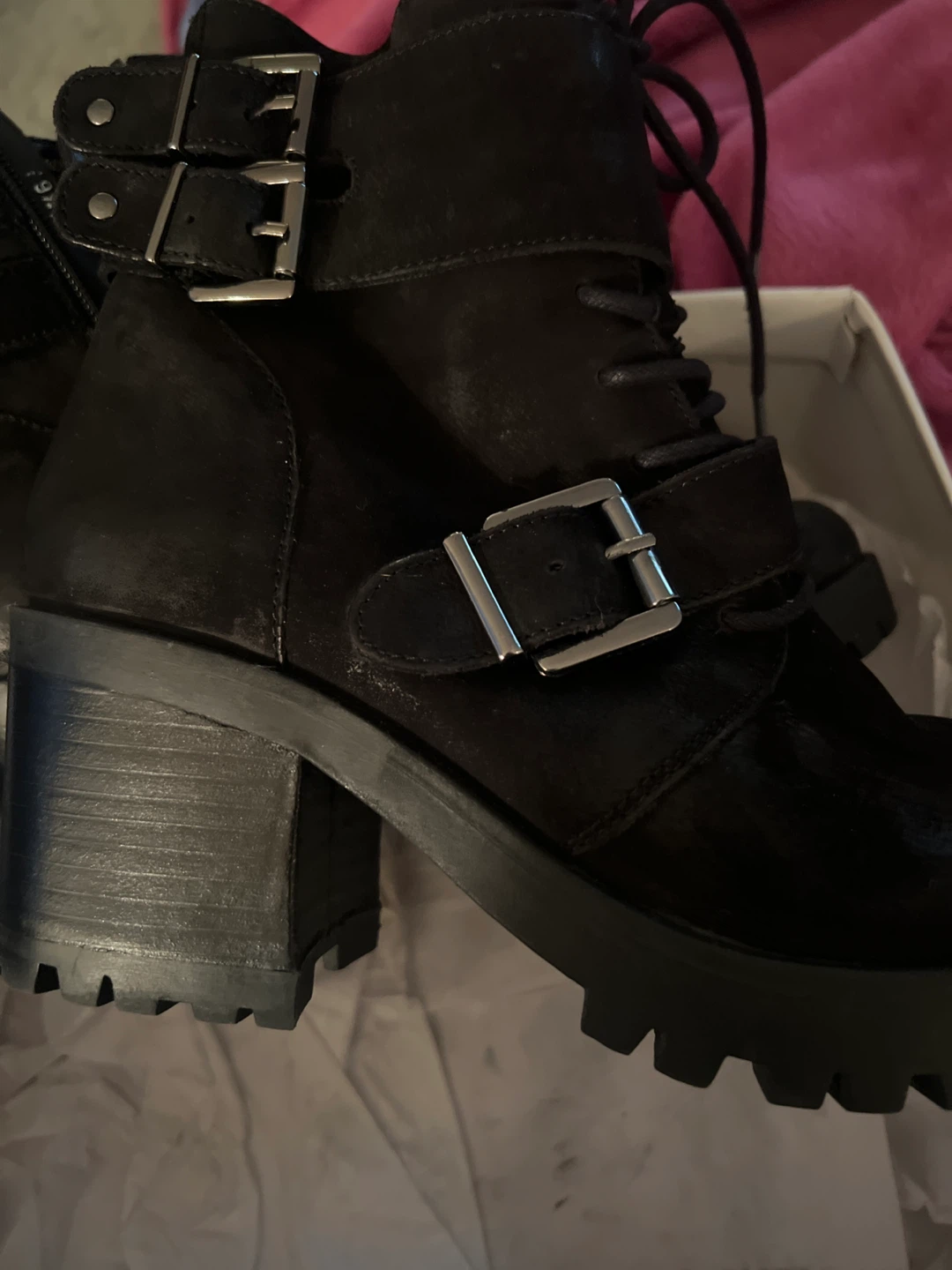 Nadelle Black Boots Size 9.5