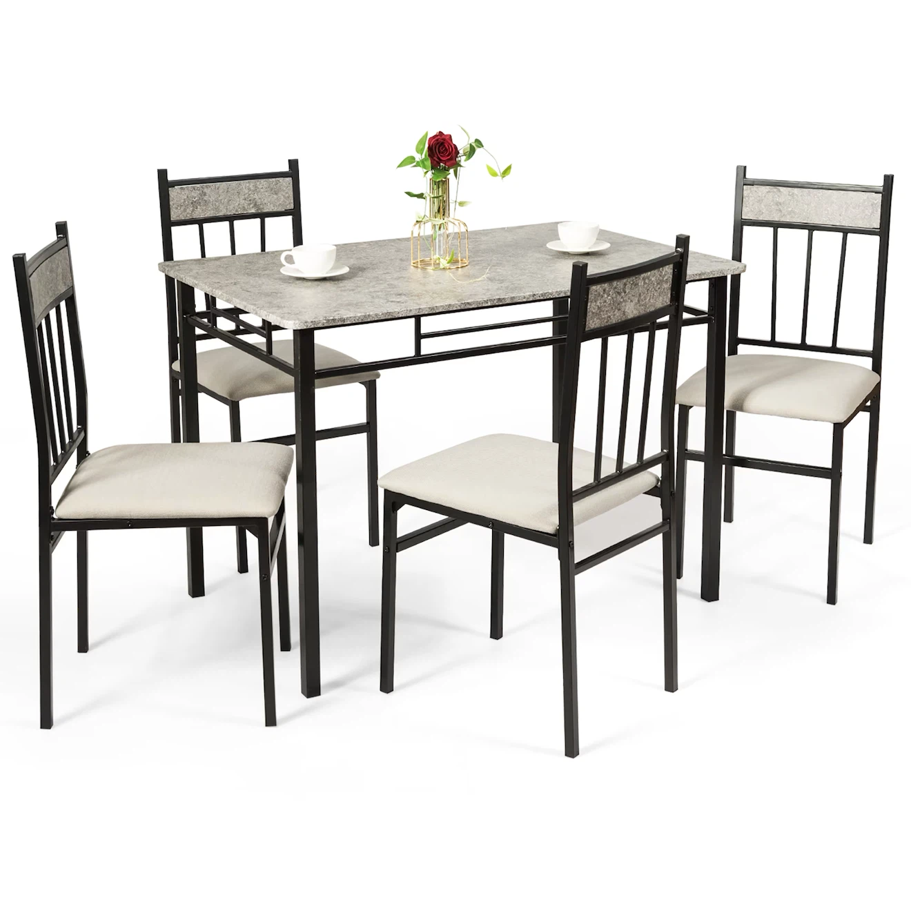 5-Piece Metal Dining Set